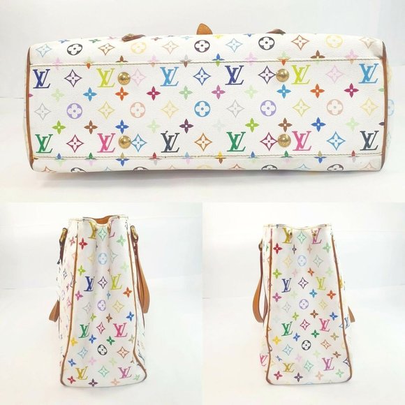 LOUIS VUITTON Aurelia GM Monogram Multicolor Blanc M40100 - Picture 3 of 12